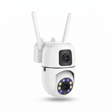 The 8MP 4K dual-lens PTZ camera on a plain white background