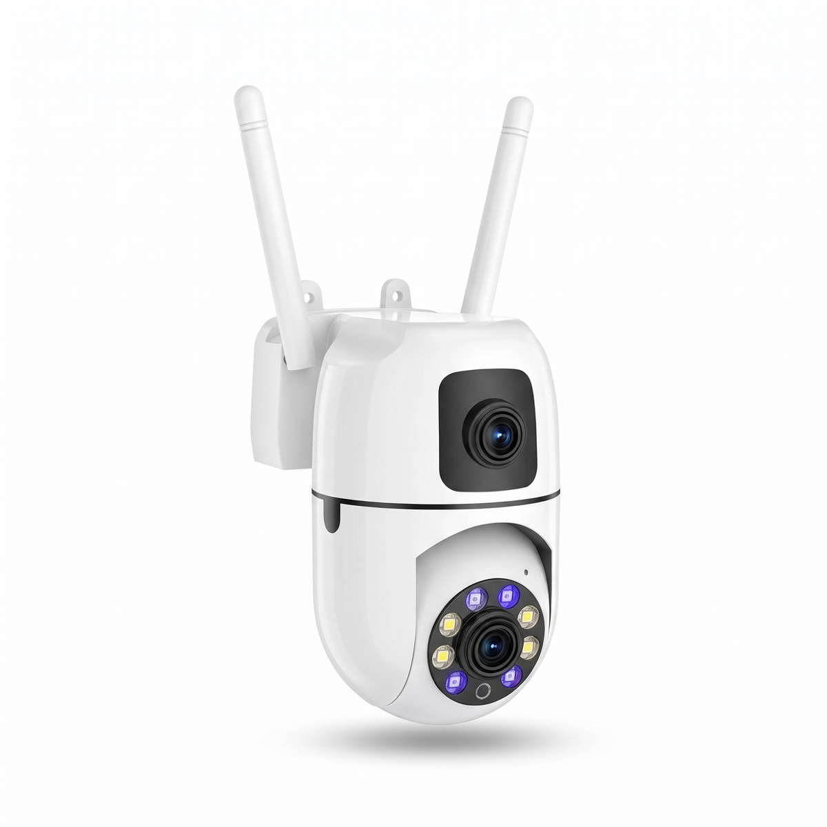 The 8MP 4K dual-lens PTZ camera on a plain white background